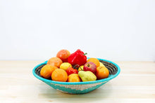 Load image into Gallery viewer, Sustainable Woven Sweet Grass bowl, multi-color (provides 6 meals)