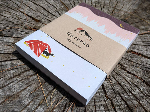 Summer Camping Pup Notepad (provides 6 meals)