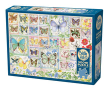 Load image into Gallery viewer, Butterfly Tiles 500pc puzzle (provides 6 meals)