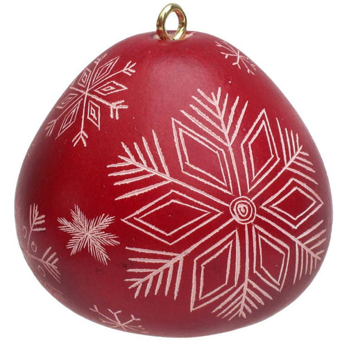 Snowflakes - Mini Gourd Ornament (provides 7 meals)