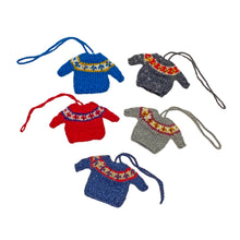 Load image into Gallery viewer, Mini Knit Sweater Ornaments (provides 5 meals)