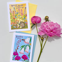 Load image into Gallery viewer, Welcome to the World Card (Blank Inside) Provides 2 meals