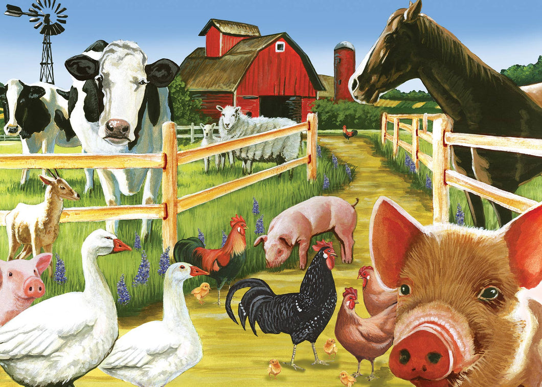 Farmyard Welcome (tray) 35pc puzzle (provides 2 meals)