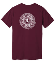 Load image into Gallery viewer, BH-BL Unisex Crew Tee:  Maroon -  front/back (provides 12 meals)