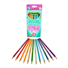 Load image into Gallery viewer, Crayola Colors of Kindness Colored Pencils:  Set of 12 (2 meals)