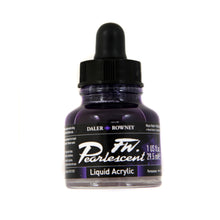 Load image into Gallery viewer, Daler-Rowney FW Pearlescent Liquid Acrylic, 1 oz. Bottle (Provides 4 meals)