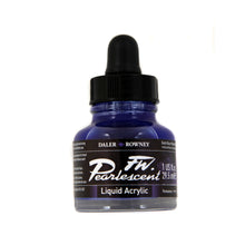 Load image into Gallery viewer, Daler-Rowney FW Pearlescent Liquid Acrylic, 1 oz. Bottle (Provides 4 meals)