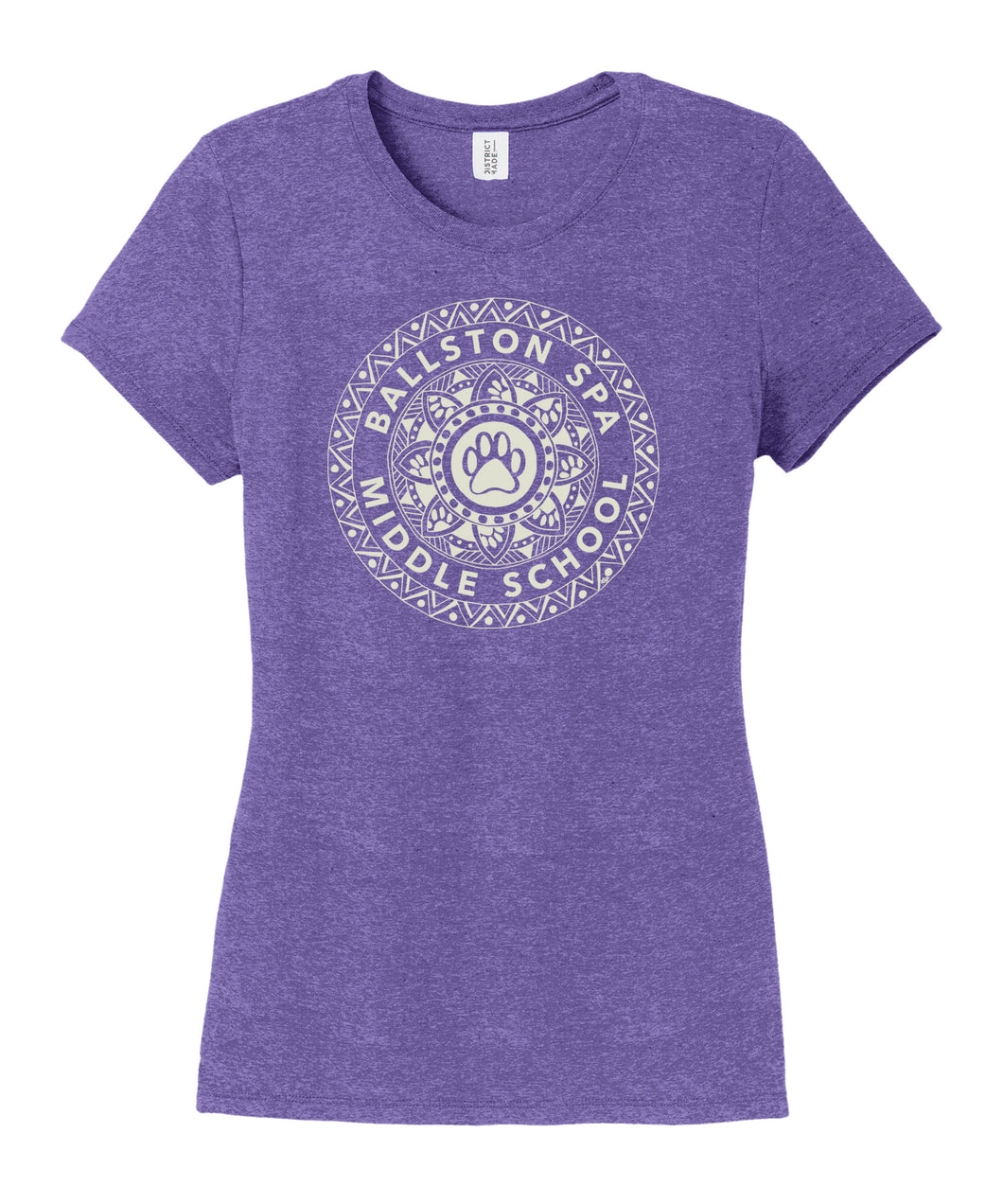 BSCSD Middle School Women's Crew T-shirt - Purple (provides 12 meals)