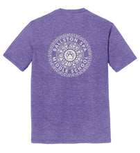 Load image into Gallery viewer, BSCSD Middle School Unisex Crew T-shirt - Purple (provides 12 meals)