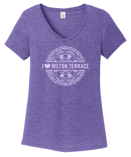 BSCSD Milton Terrace Women's V-neck T-shirt (provides 12 meals)