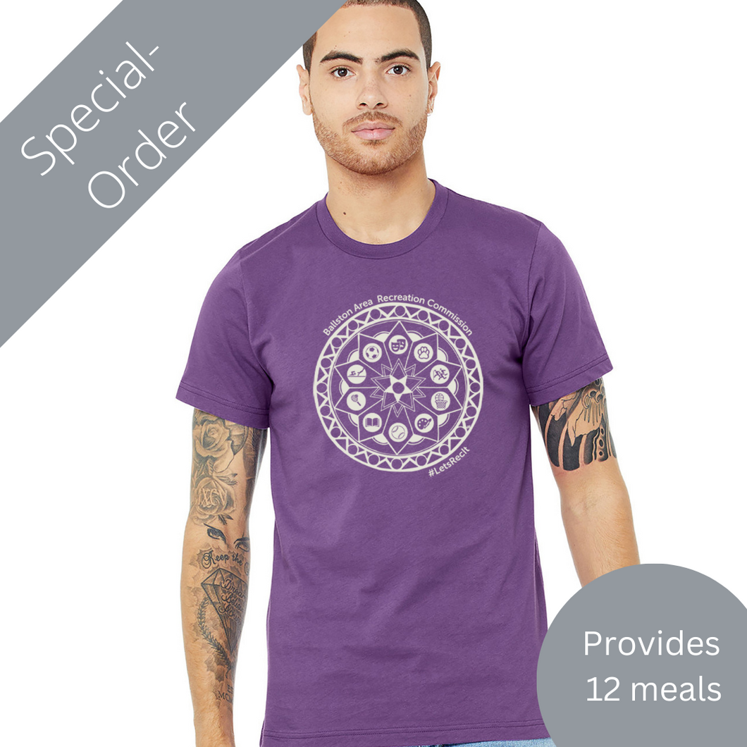 SPECIAL ORDER BARC Unisex T-Shirt - Purple (provides 12 meals)