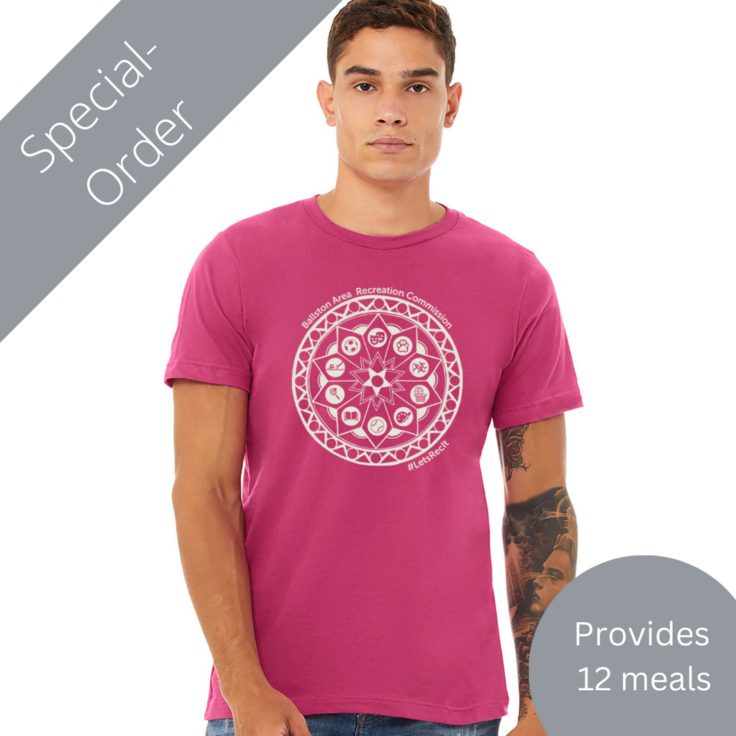 SPECIAL ORDER BARC Unisex T-Shirt - PINK (provides 12 meals)