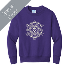 Load image into Gallery viewer, DDX3X Youth Sweatshirt - purple (provides 16 meals)