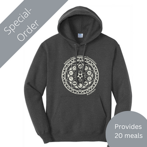 SPECIAL ORDER BARC Adult Hooded Sweatshirt - GREY (provides 20 meals)