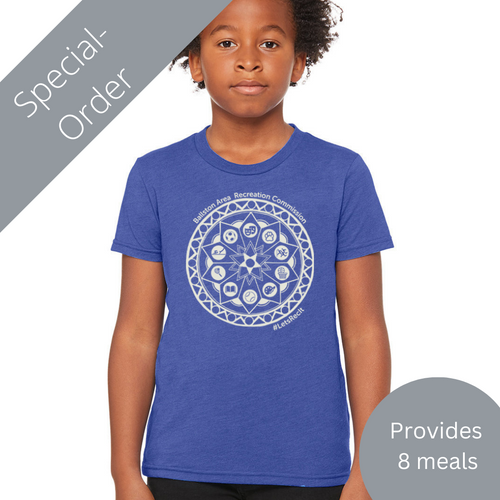 SPECIAL ORDER BARC Youth T-Shirt - BLUE (provides 12 meals)