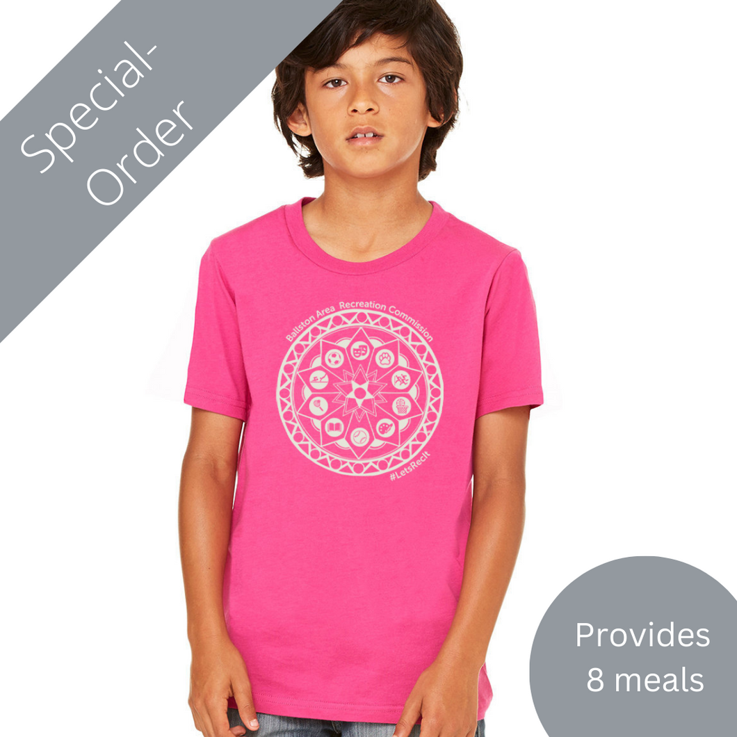 SPECIAL ORDER BARC Youth T-Shirt - PINK (provides 12 meals)