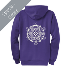 Load image into Gallery viewer, DDX3X Adult Zippered Hooded Sweatshirt - Purple (provides 20 meals)