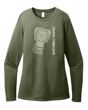 Load image into Gallery viewer, Drum in Joy Women&#39;s Long Sleeve Mandala T-shirt (provides 14 meals)