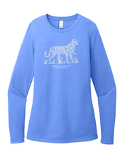 Load image into Gallery viewer, Dorothy Nolan Cheetah Womens Crew Neck Long Sleeve T-Shirt - Blue (provides 8 meals)