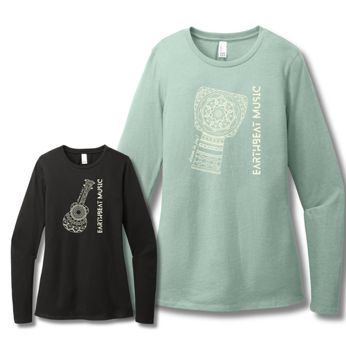 Earthbeat Women's Long Sleeve Mandala T-shirt (provides 14 meals)