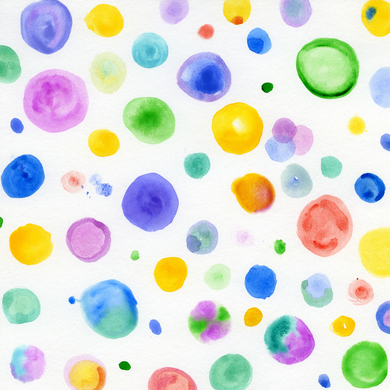Image of watercolor painted dots for download