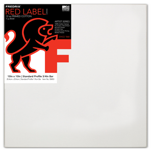 Fredrix Red Label Cotton Canvas 10"x10" (provides 6 meals)