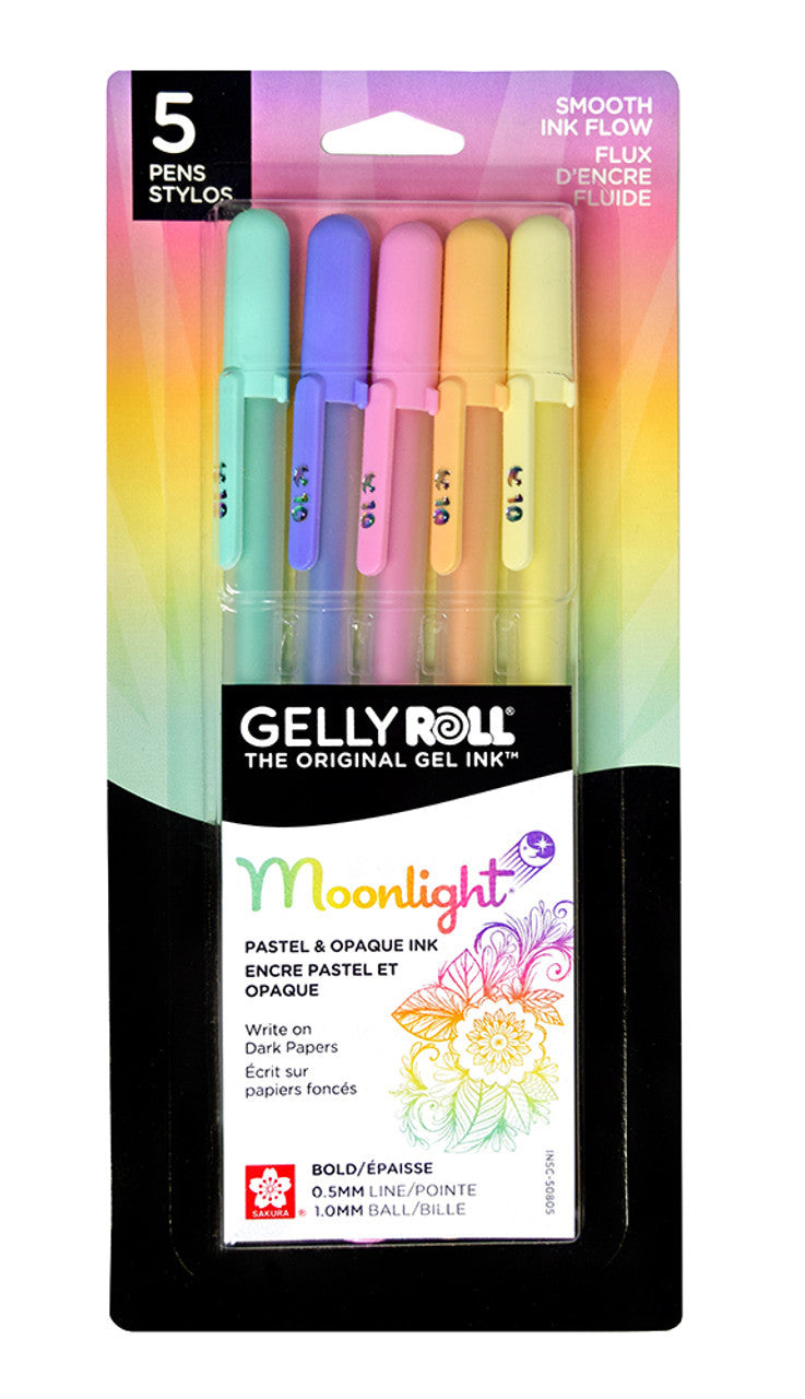 Gelly Roll Moonlight Pastel 5 pack (provides 3 meals)