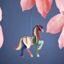 Load image into Gallery viewer, product photo:  horse ornament hanging from branch