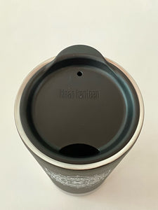 Product Image: Top view of the lid on the black insulated Tumbler