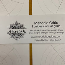 Load image into Gallery viewer, Second Product Image: Erasable Circular Mandala Drawing Grid Paper 