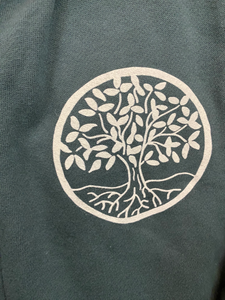 Unisex Tree Mandala Zip-Up Hooded Sweatshirt (provides 22 meals for kids)