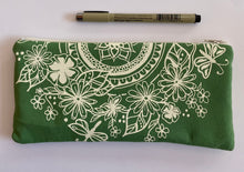 Load image into Gallery viewer, Upcycled Nourish Pencil Case - green (12 meals)