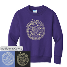 Load image into Gallery viewer, BSCSD Launching Pad Youth Crew Sweatshirt (provides 16 meals)