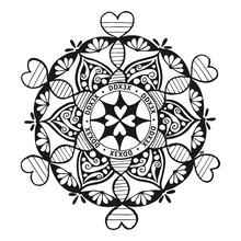 Load image into Gallery viewer, Close up of the Custom Made DDX3X Mandala