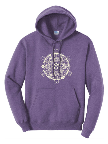 DDX3X Adult Hooded Sweatshirt - Purple (provides 20 meals)