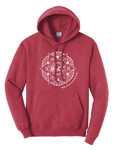 BACC Adult Hooded Sweatshirt - red (provides 20 meals)