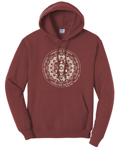 Charlton Heights Unisex Hooded Sweatshirt:  Maroon (provides 40 meals)