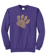 Load image into Gallery viewer, BSCSD Unisex Mandala Paw Sweatshirt - Purple (provides 20 meals)