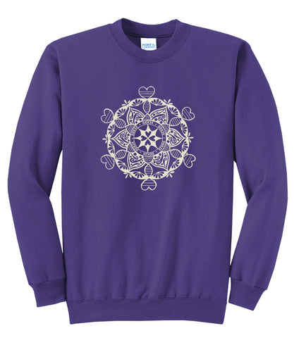 DDX3X Adult Sweatshirt - purple (provides 20 meals)