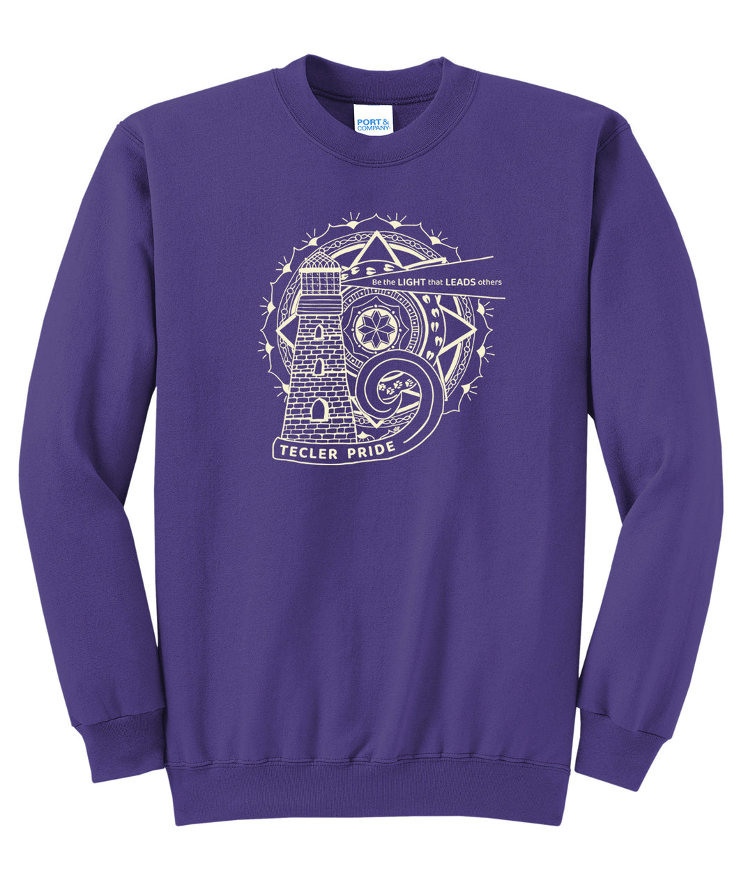 Tecler Elementary School Unisex Sweatshirt - Purple (provides 20 meals)