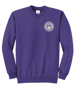 BSCSD High School Unisex Crew Sweatshirt - Purple (provides 16 meals)