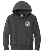 Load image into Gallery viewer, BSCSD Middle School Youth Hooded Sweatshirt - Grey (provides 16 meals)