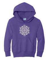 Load image into Gallery viewer, DDX3X Youth Hooded Sweatshirt in Purple
