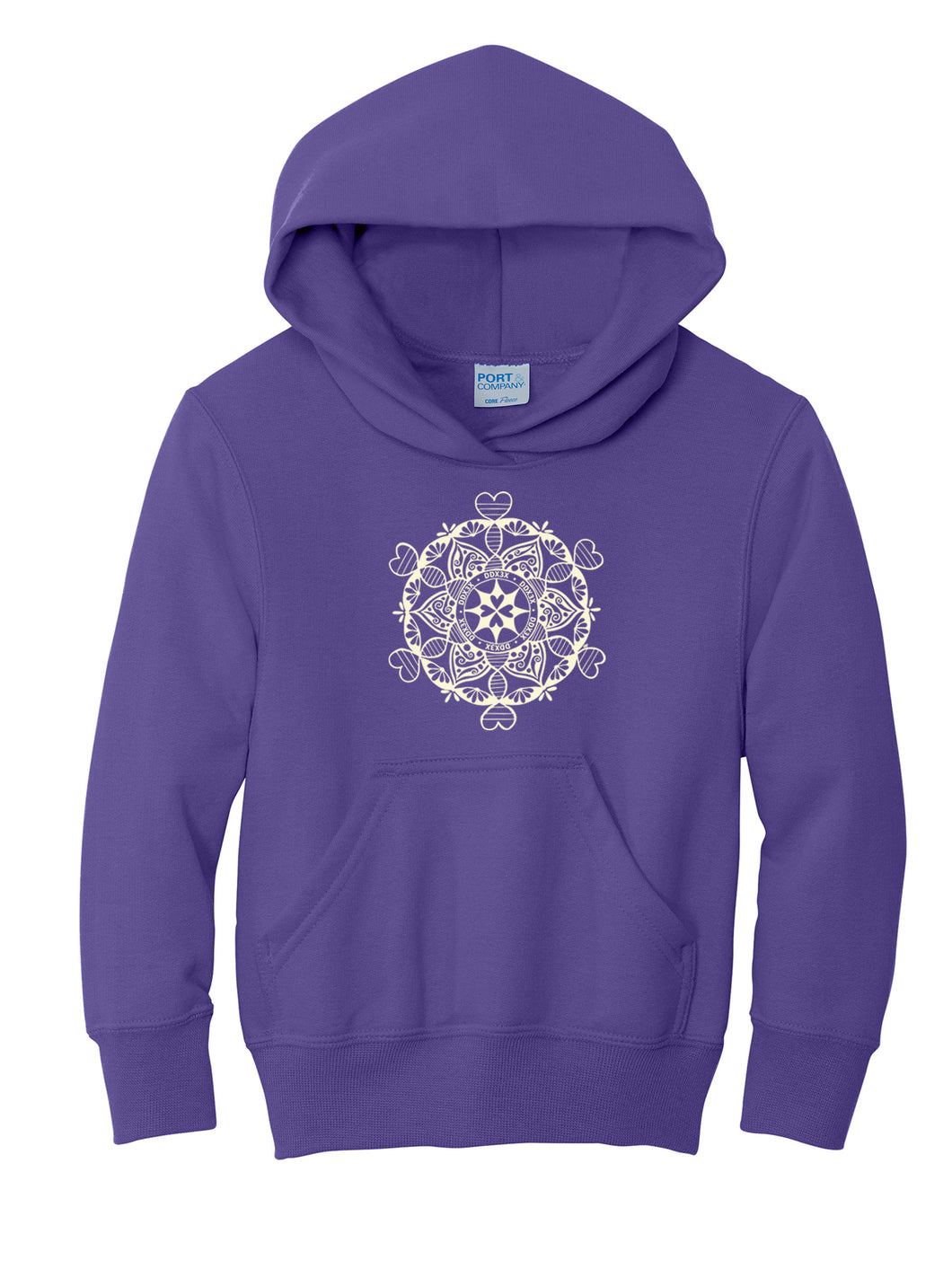 DDX3X Youth Hooded Sweatshirt in Purple