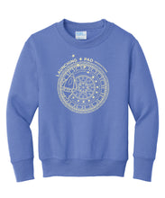 Load image into Gallery viewer, BSCSD Launching Pad Youth Crew Sweatshirt (provides 16 meals)