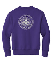 Load image into Gallery viewer, BSCSD Middle School Youth Crew Sweatshirt - Purple (provides 16 meals)