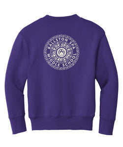 BSCSD Middle School Youth Crew Sweatshirt - Purple (provides 16 meals)