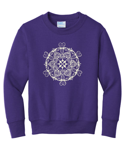 DDX3X Youth Sweatshirt - purple (provides 16 meals)