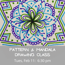 Load image into Gallery viewer, Pattern and Mandala Drawing Workshop Feb 11 @ 6:30 pm (Provides 12 meals)