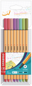 Stabilo Pen Fineliner Set of 8 (provides 5 meals)